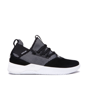 Tenis Supra TITANIUM Hombre Negras/Blancas (MX-61693)